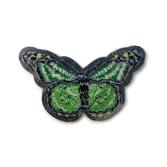 Green Butterfly Embroidered Patch - Picture 2 of 3